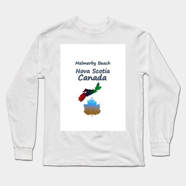 MELMERBY Beach Nova Scotia Long Sleeve T-Shirt by SartorisArt1